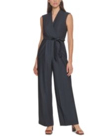 Belted Chambray Jumpsuit