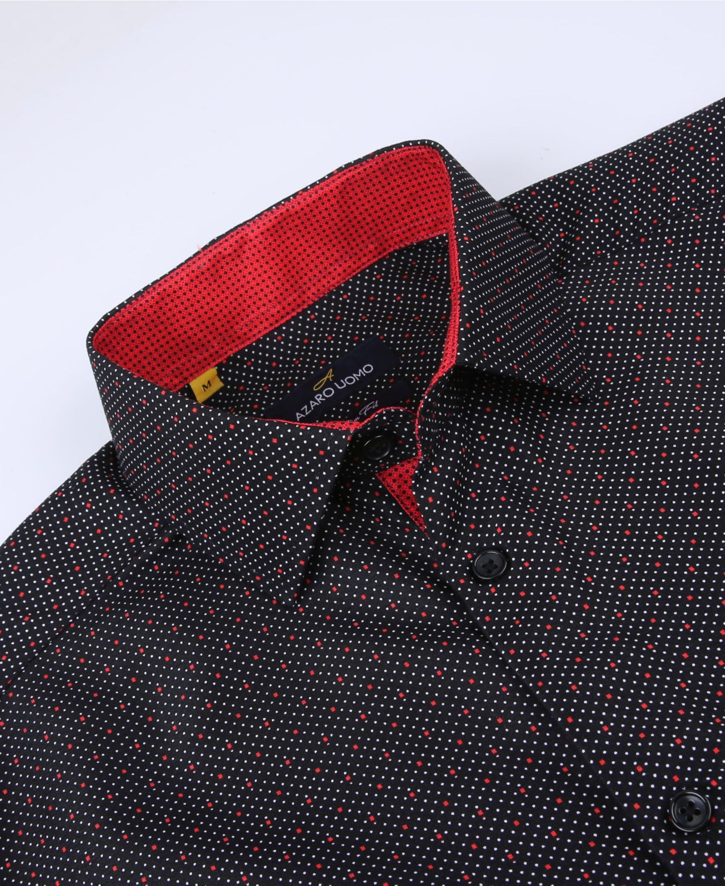 Мужская рубашка Azaro Uomo Slim Fit Business Nautical Button Down Dress Shirt — фото 2