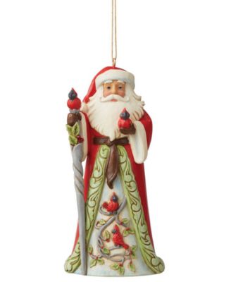 Jim Shore - Santa with Cardinal Ornament