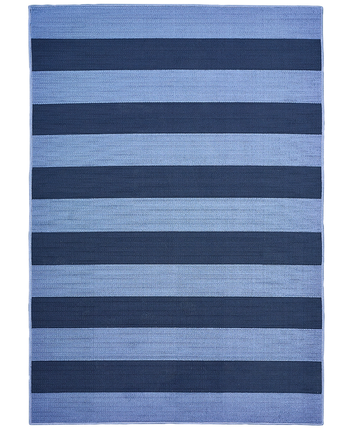 Shop Northern Weavers Vera Awning Stripe 6'7" X 9'6" Area Rug In Blue,navy