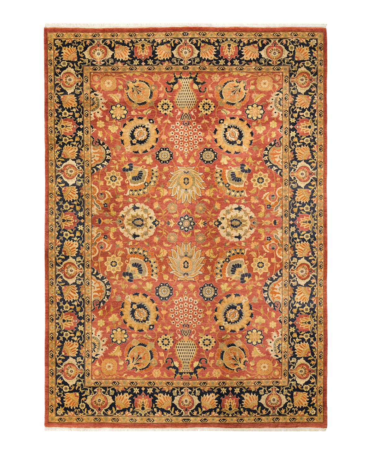 Closeout! Adorn Hand Woven Rugs Mogul M1605 6'3in x 8'10in Area Rug - Rust