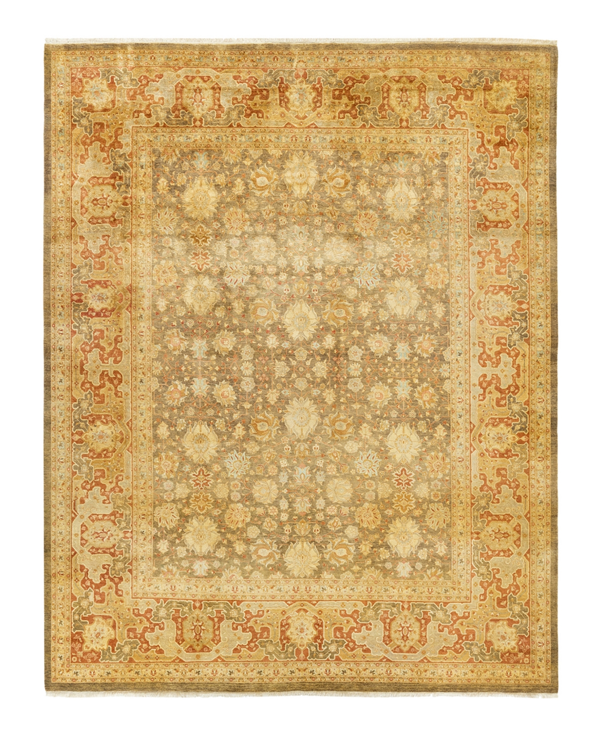 Closeout! Adorn Hand Woven Rugs Mogul M1449 8'3in x 10'7in Area Rug - Olive