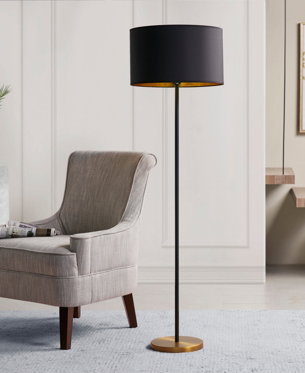 Ink + Ivy Hunts Floor Lamp - Black