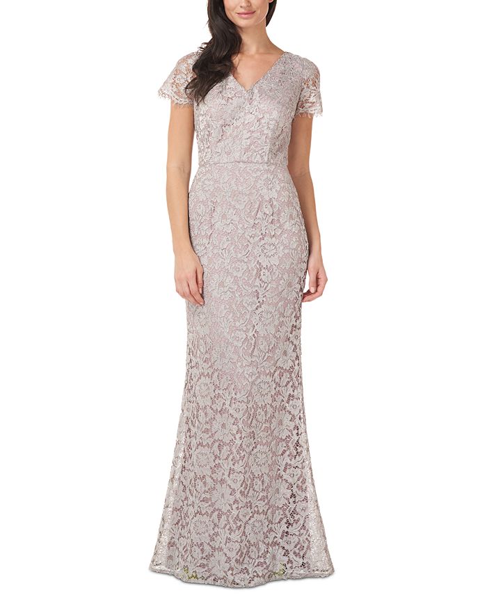 JS Collections Metallic Lace Gown & Reviews - Dresses - Women - Macy's