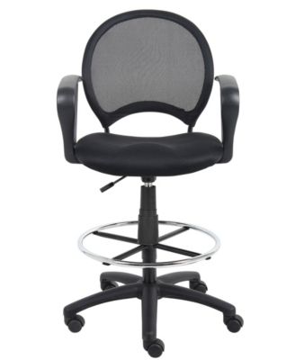 Mesh Drafting Stool with Loop Arms