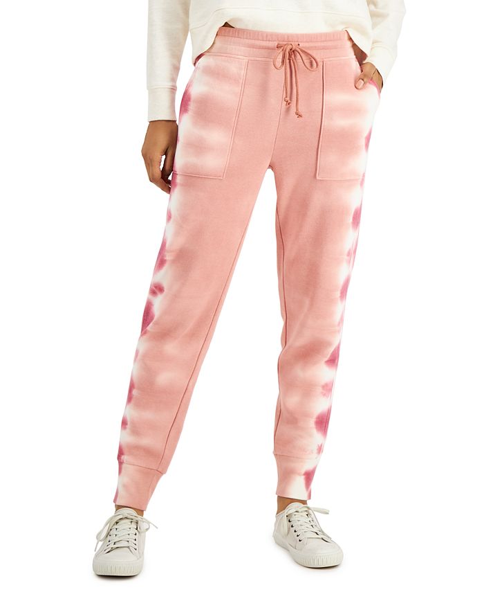 Style & Co Tie-Dyed Jogger Sweatpants, Created for Macy's - Macy's