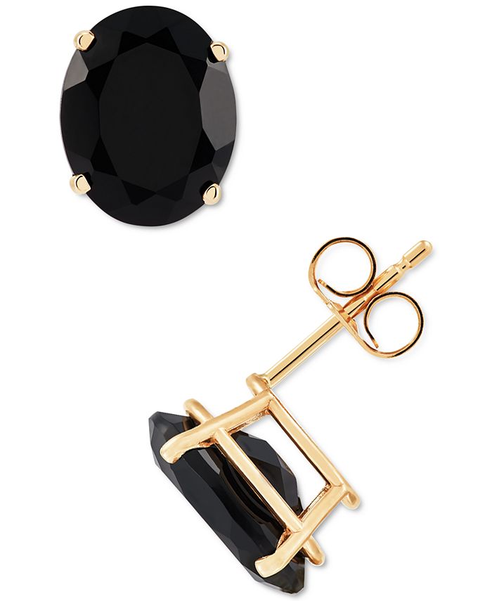 Macy's black sales onyx earrings