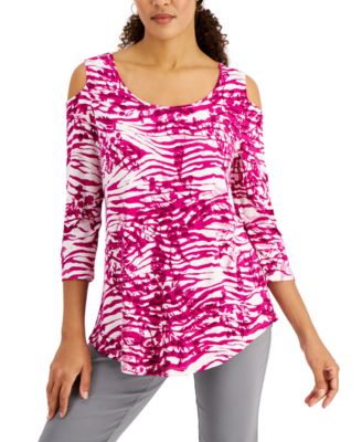 macy's calvin klein petite tops