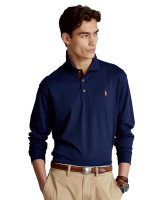 macy's men's long sleeve polo shirts