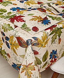 CLOSEOUT! Gentile Autumn Foil Heat Transfer Table Linen Collection 