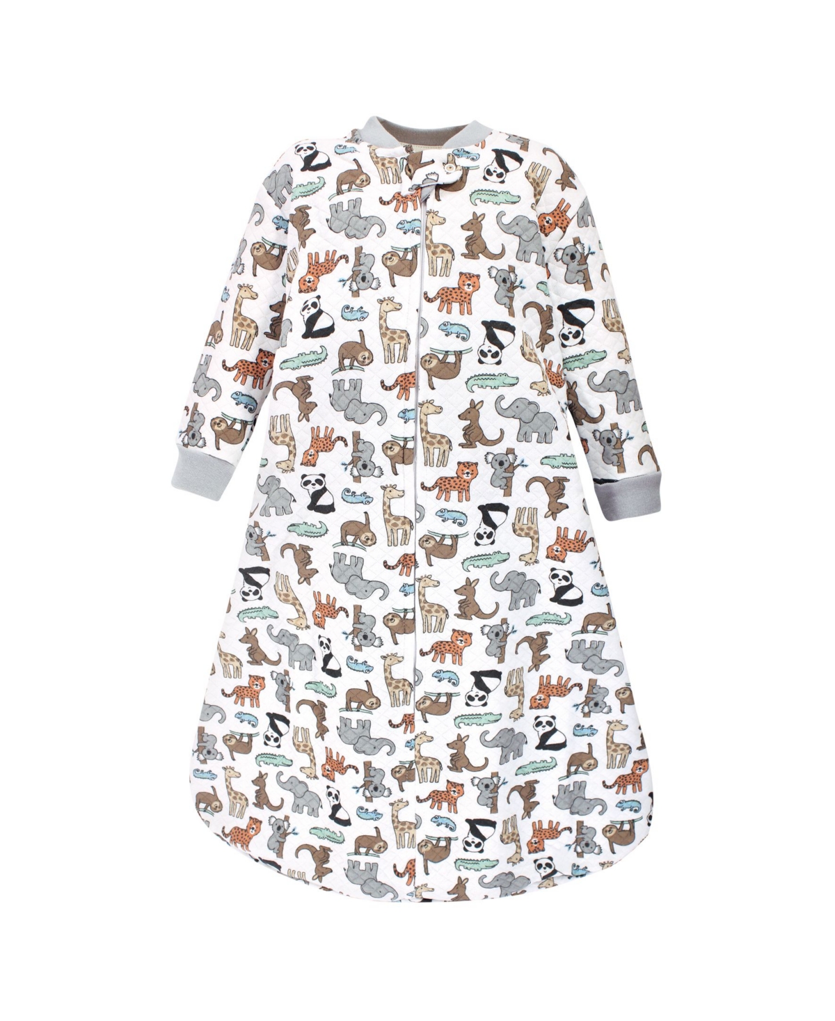 Hudson Baby Baby Boys Premium Quilted Long Sleeve Sleeping Bag and Wearable Blanket,- Zoo animals