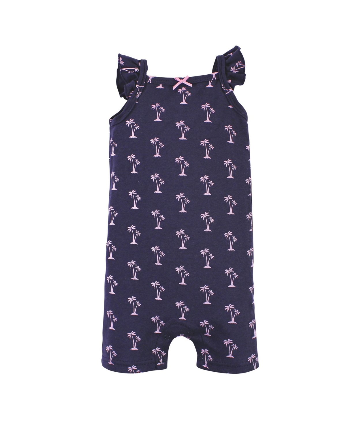 Hudson Baby Baby Girls Cotton Rompers,- Flamingo