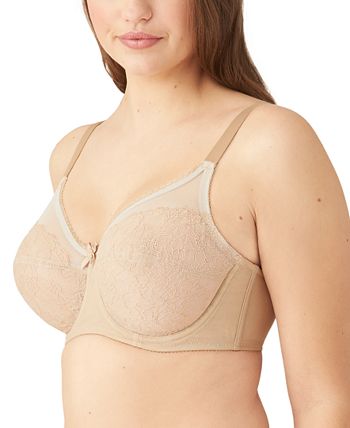 Wacoal Retro Chic Full Figure Underwire Bra 34G Style 855186 Ivory Lace -  Helia Beer Co