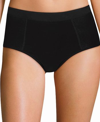 Hanes Women's Fresh and Dry Moderate Period Underwear Brief 3 Pack -  Assorted, 7 - Pay Less Super Markets