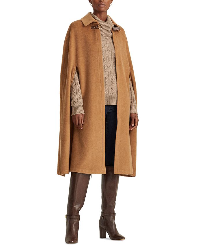 Lauren Ralph Wool Cape Coat, Ralph Lauren Womens Wool Winter Coats
