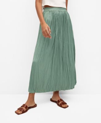 mango white midi skirt