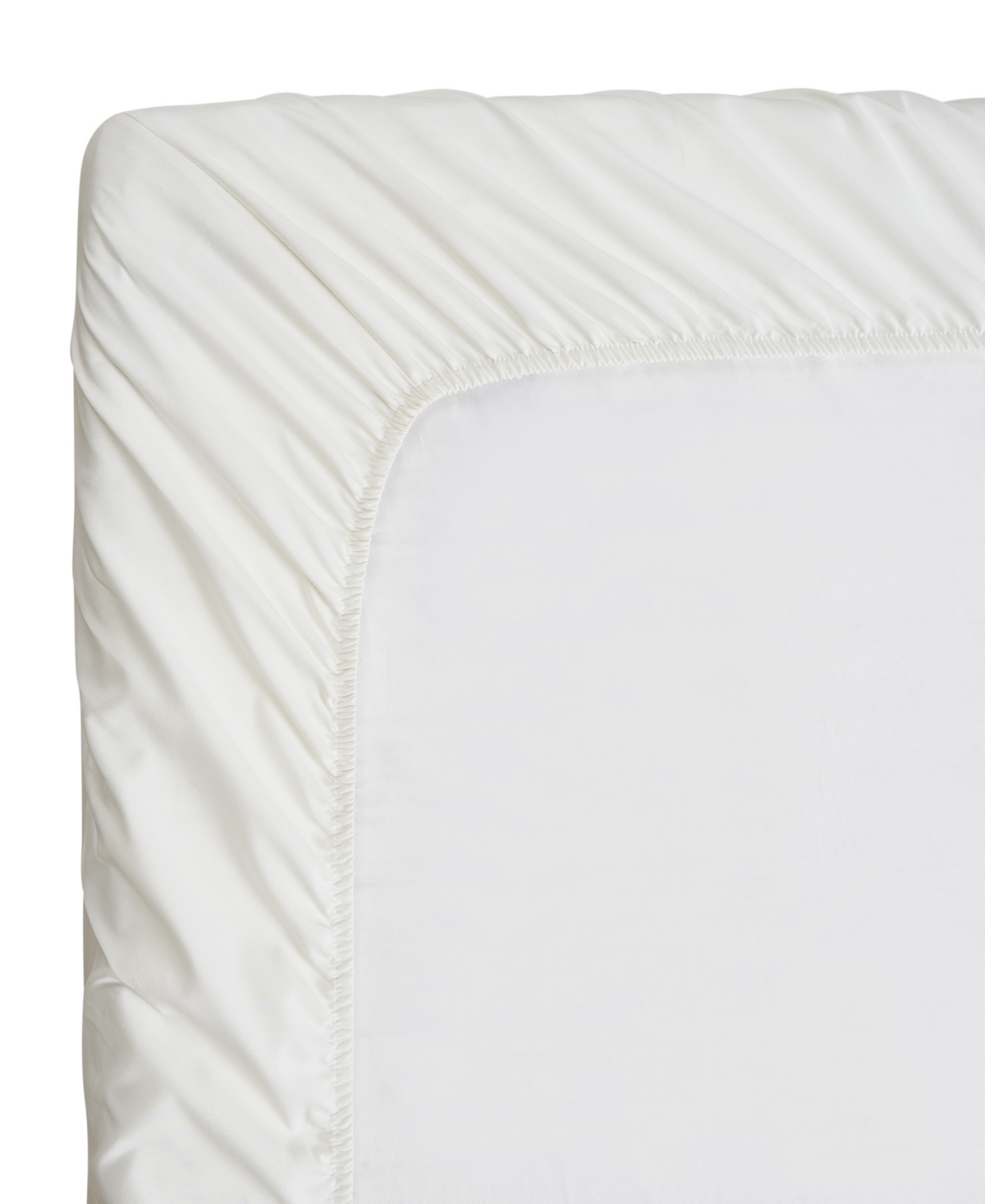 Nautica Solid Cotton Rich Blend Fitted Sheet, Twin Xl In White