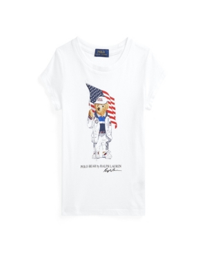 Toddler Girls Team Usa Polo Bear Cotton Jersey T-shirt