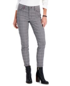 Plaid Skinny Pants