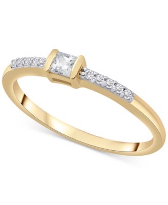 Wrapped - Diamond Princess Ring (1/6 ct. t.w.) in 14k Gold