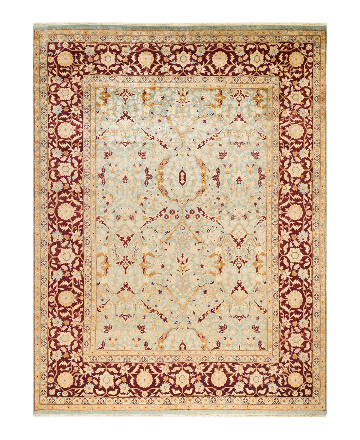 Closeout! Adorn Hand Woven Rugs Eclectic M1749 8'9in x 11'9in Area Rug - Mist