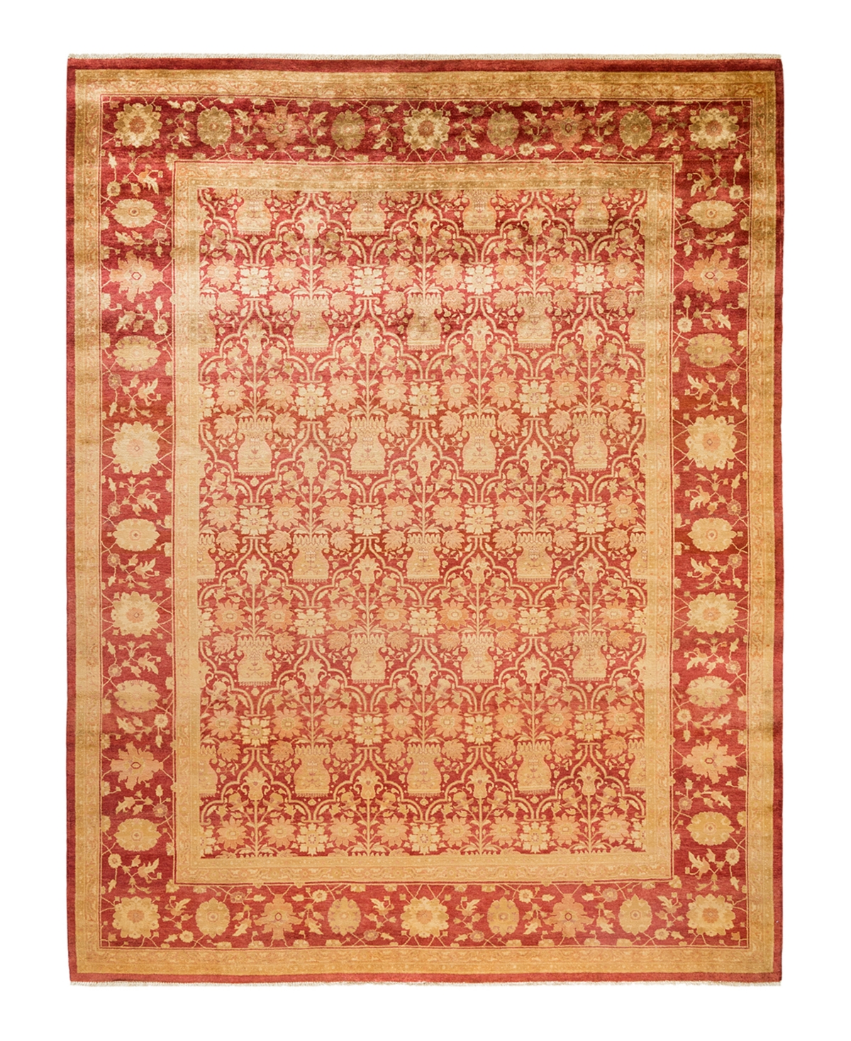 Closeout! Adorn Hand Woven Rugs Eclectic M1670 8'10in x 11'7in Area Rug - Red