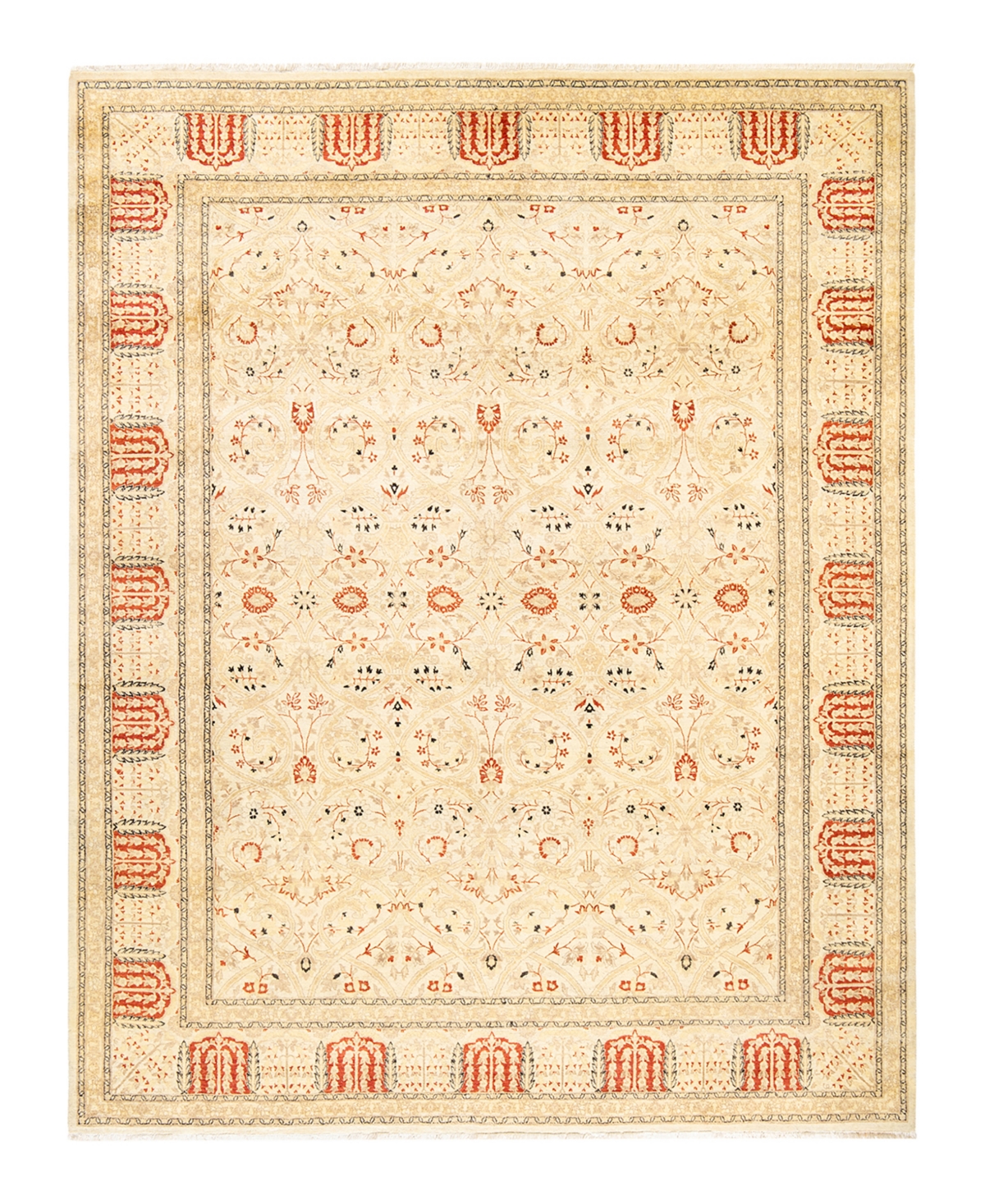 Closeout! Adorn Hand Woven Rugs Mogul M1462 8' x 10'4in Area Rug - Ivory