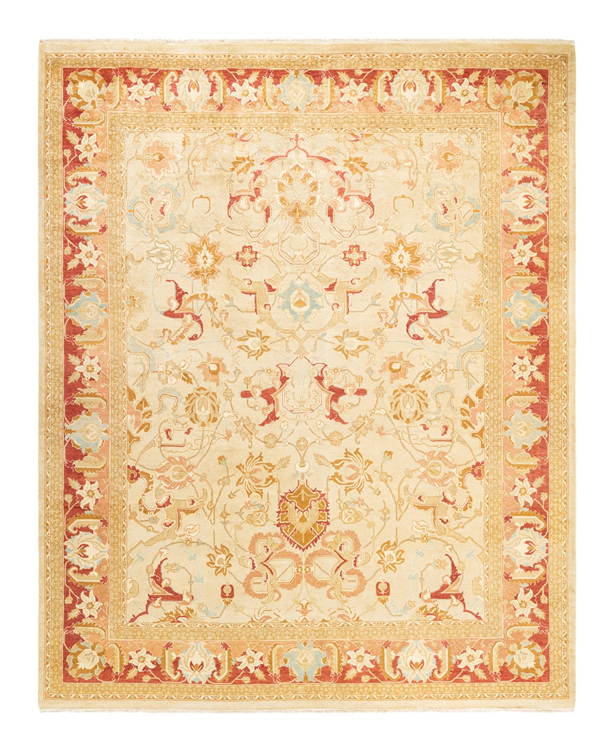 Closeout! Adorn Hand Woven Rugs Mogul M1462 8'2in x 10'3in Area Rug - Ivory