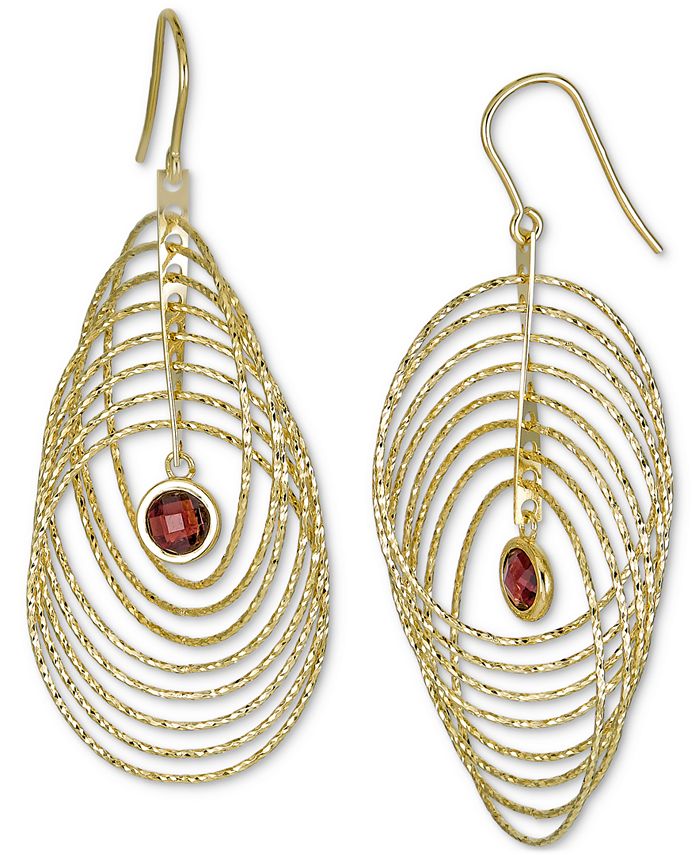 Macys garnet earrings store