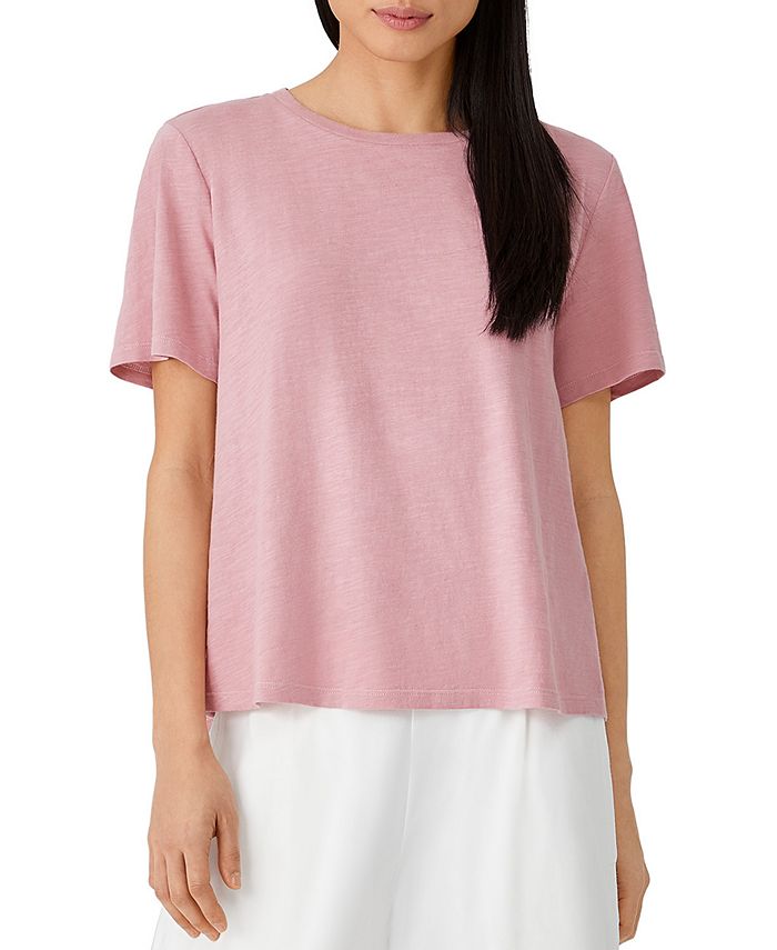 Eileen Fisher T Shirts
 Eileen Fisher Organic Cotton Crewneck T Shirt Macy s