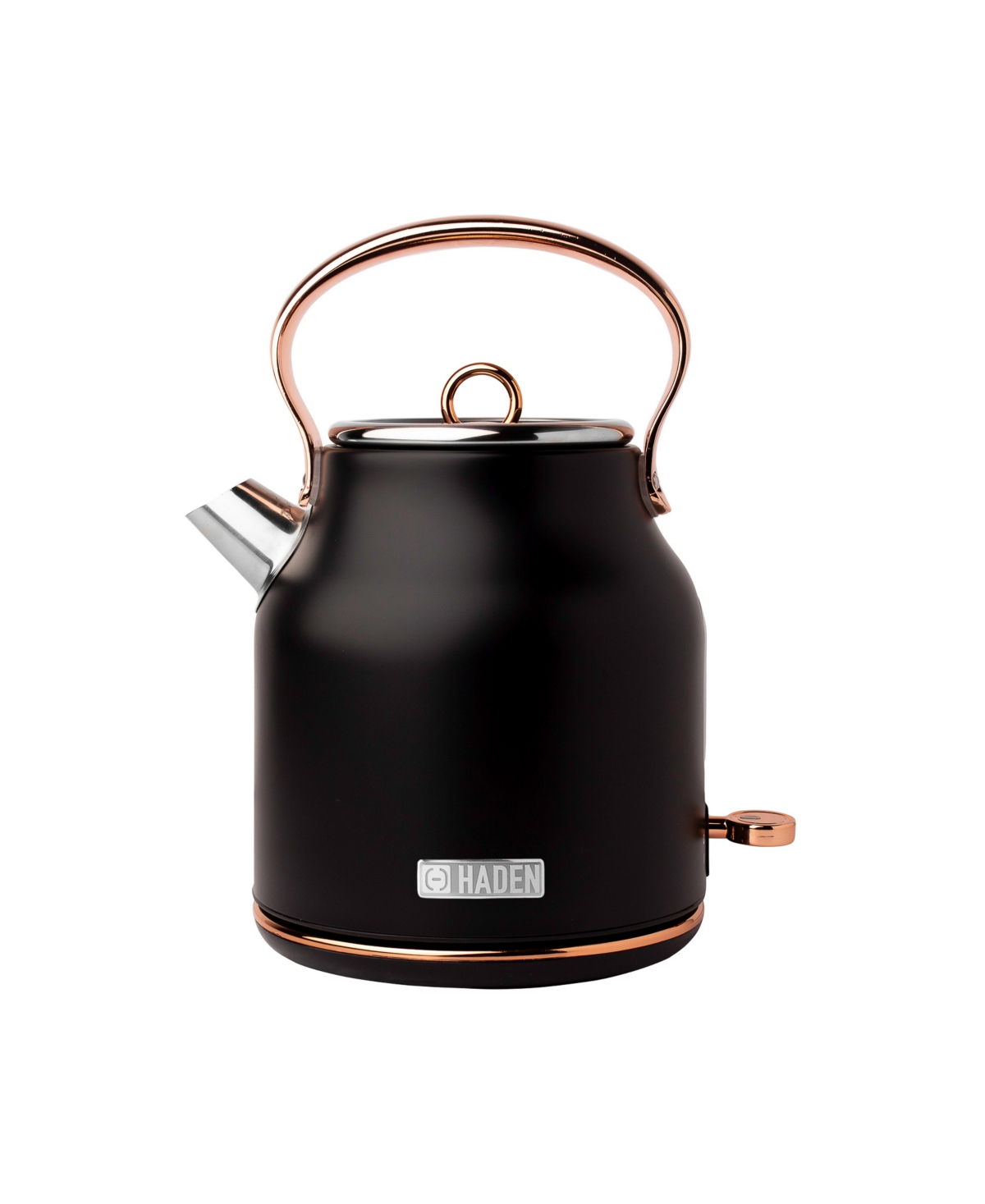 Haden Heritage 1.7 L- 7 Cup Stainless Steel Electric Kettle With Auto Shut-off And Boil-dry Protection In Black,copper
