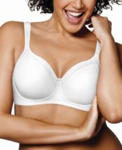 OO LALA JI 100% Cotton Women's Breast Lifts Bra Wireless Size 30C White