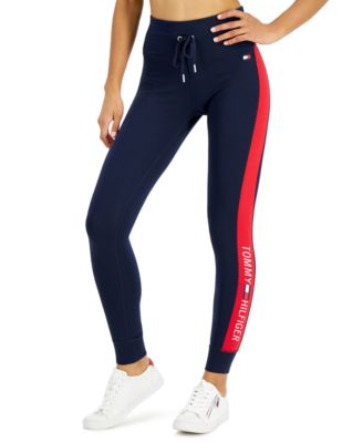 Tommy Hilfiger Sport Women's Logo-Stripe High-Rise Full-Length Leggings