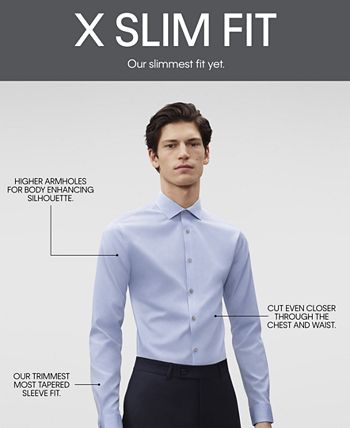 aanvaardbaar rustig aan verlegen Calvin Klein Calvin Klein Men's STEEL Extra-Slim Fit Non-Iron Performance  Herringbone Dress Shirt & Reviews - Dress Shirts - Men - Macy's