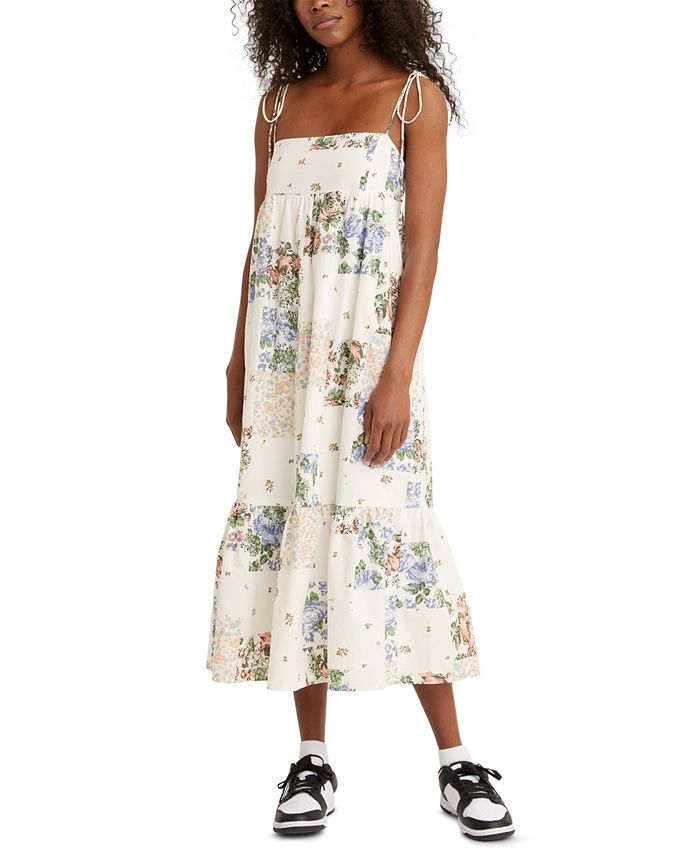 Levi's Rowen Cotton Floral-Print Midi Dress & Reviews - Dresses - Women -  Macy's