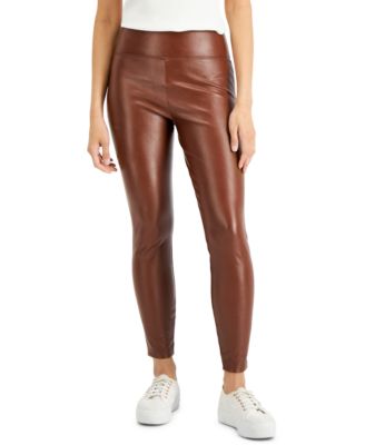 Macy's leather leggings best sale