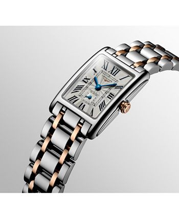 Longines - Women's Swiss DolceVita 18K Gold & Stainless Steel Bracelet Watch 20.5mmx32mm