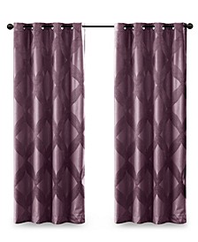 Bentley Ogee Knitted Jacquard Total Blackout Panel, 84" x 50"