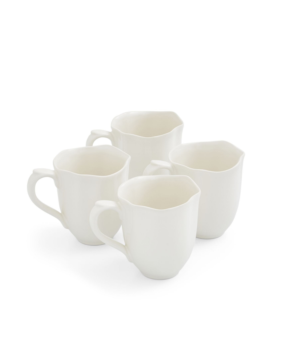 Sophie Conran Floret Mug, Set of 4 - Creamy White