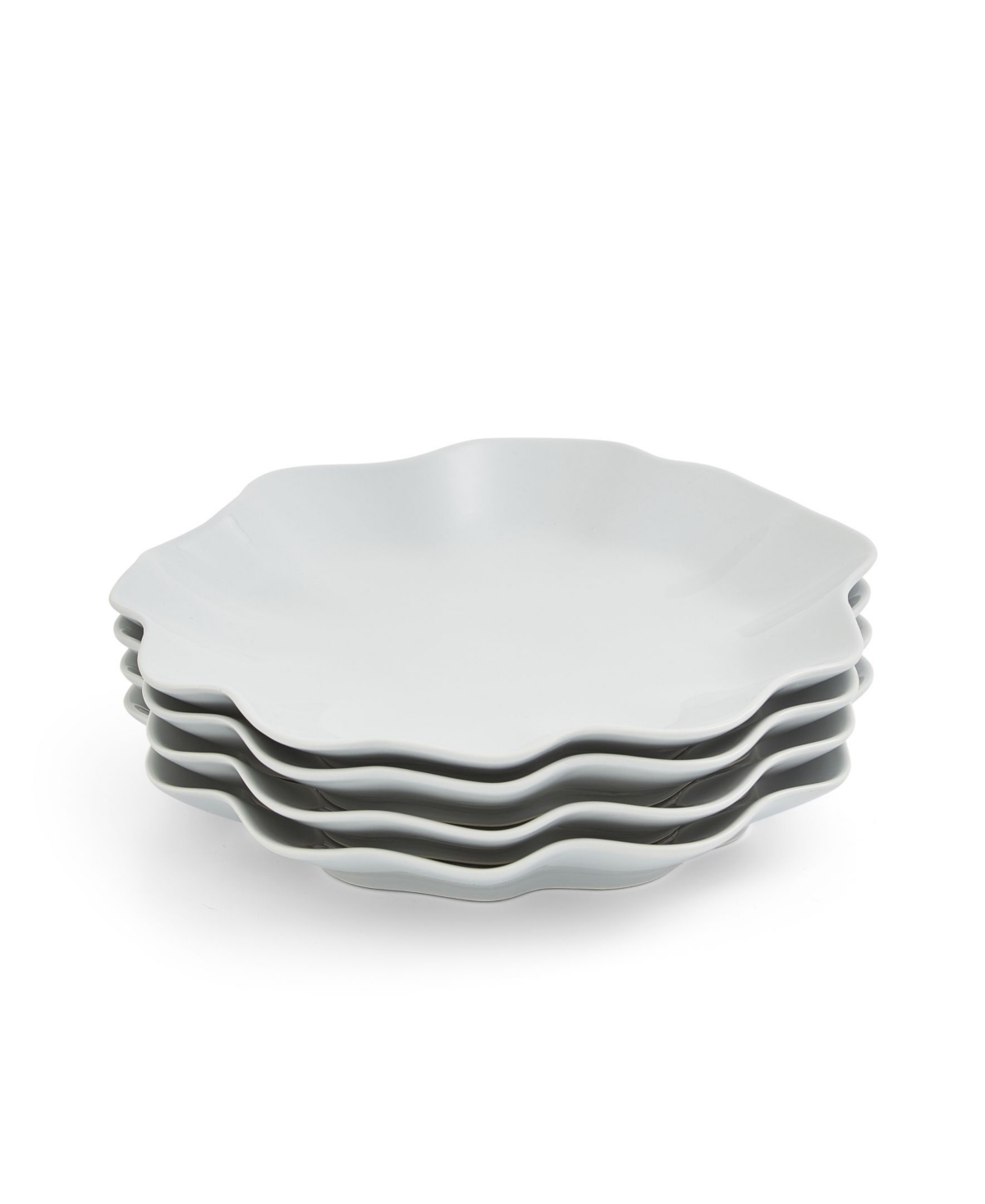 Sophie Conran Floret Dinner Plate, Set of 4 - Dove Gray