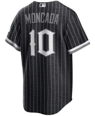 Men's Nike Yoan Moncada Black Chicago White Sox City Connect Replica Player Jersey, S