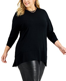 Plus Size Side-Slit Tunic, Created for Macy's