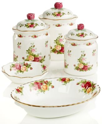 Royal Albert country roses offers canister