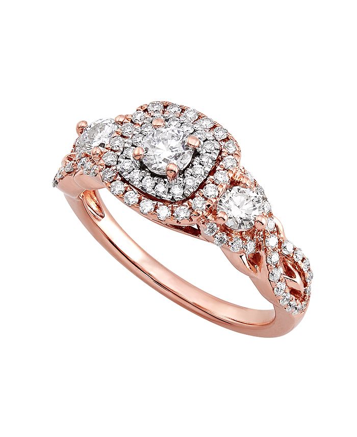 Macy's engagement rings rose gold sale