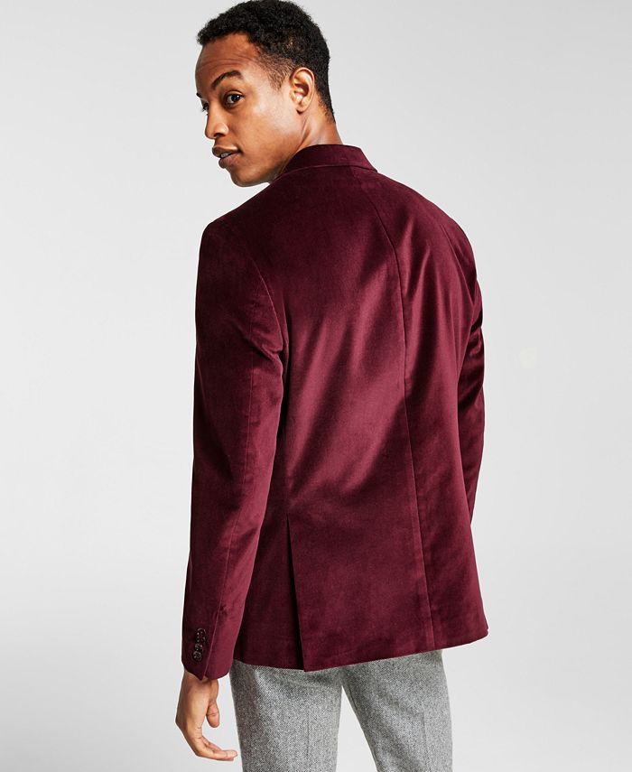 Alfani Men's SlimFit Solid Velvet Blazer, Created for Macy's & Reviews