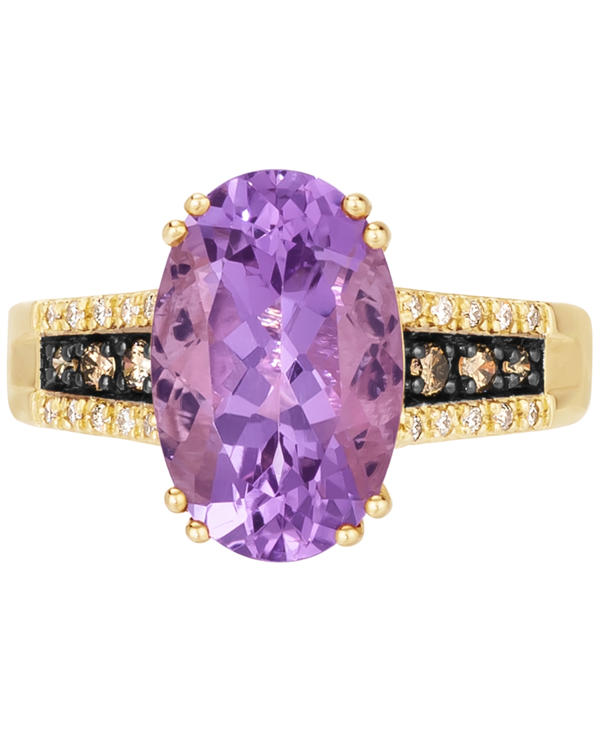 Le Vian Grape(3-7/8 ct. t.w.) & Diamond (1/5 ct. t.w.) Statement Ring in 14k Gold - Amethyst