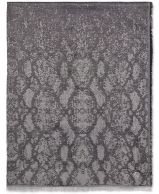 Calvin Klein - Ombr&eacute; Snake-Print Scarf