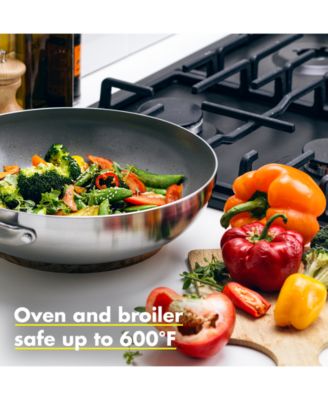 Chatham Stainless Ceramic Nonstick Wok, 11"