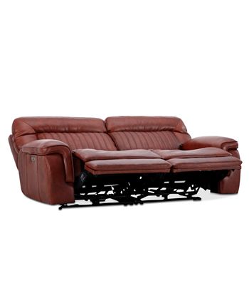 Furniture - Thaniel 2-Pc. Leather Sofa with 2 Power Recliners
