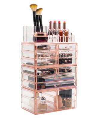 Makeup and Jewelry Display Storage Case Set, 4 Pieces